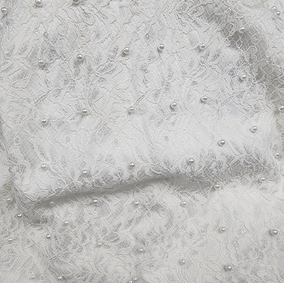 White Dress with Beads Sandro Ferrone - Perfect for Special Occasions - Picture 12 of 13